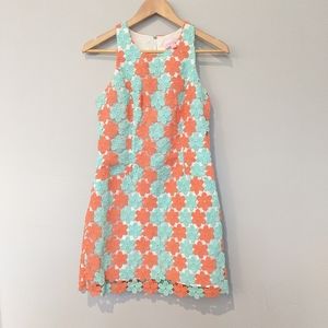 Lilly Pulitzer orange lace barbara d…